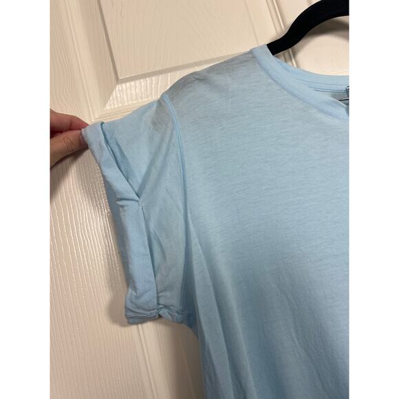 Lululemon Athletica Roll Around Tee Shirt Light Breezy Blue Women's Size 8 / Med - Picture 3 of 6